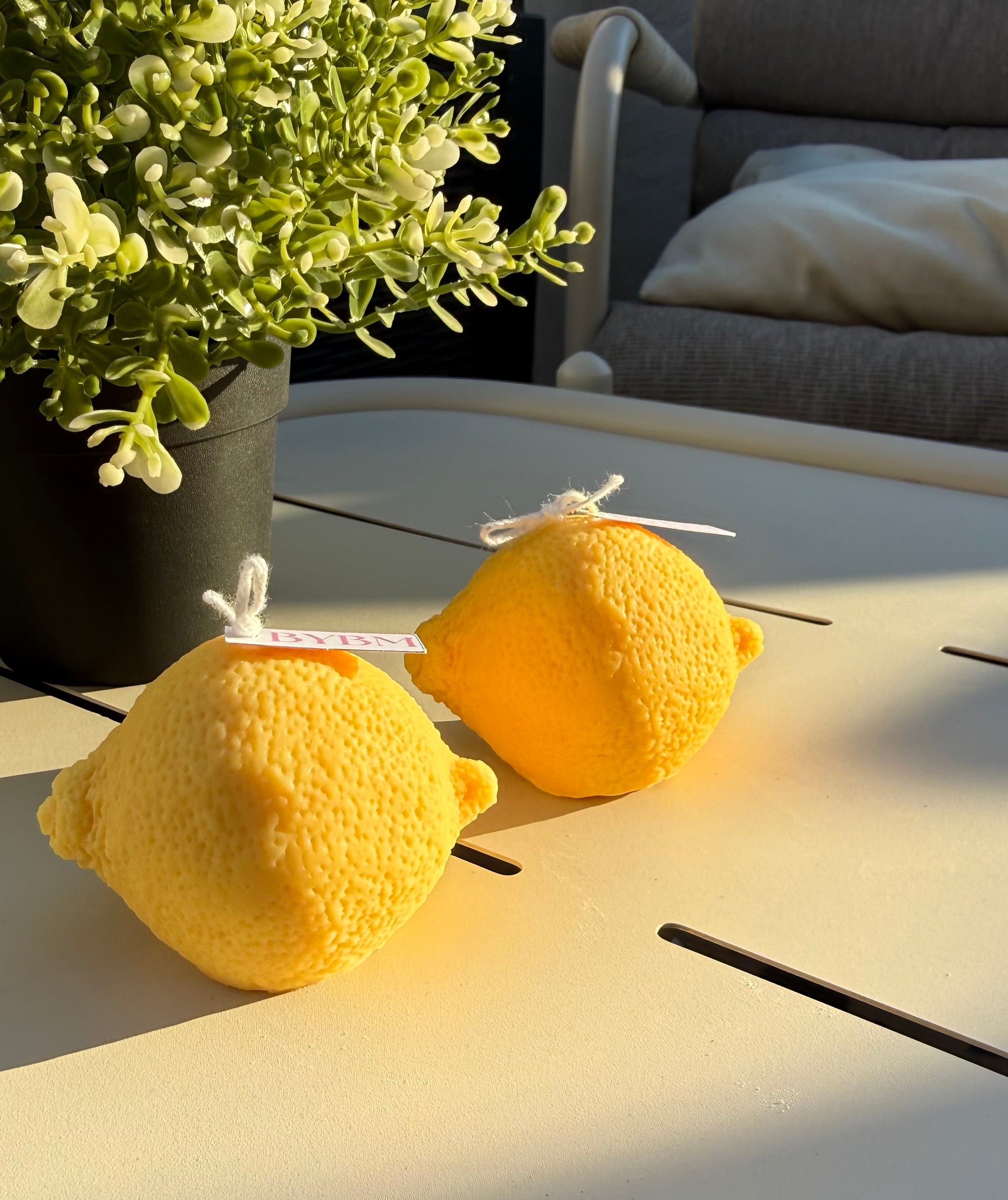 Bougie Sculpturale – " Citron Réaliste " Fait-Main - Sans CMR ni phtalates - ÉDITION DOLCE VITA COLLECTION EPHÉMERE