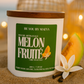 Bougie Parfumée Melon – Pot Blanc avec ou sans couvercle – 200g