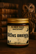 Bougie Parfumée Encens Oriental – Pot avec couvercle – Inspiré "d'Harry potter " - 100g ou 200g