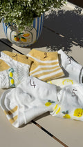 Chaussettes - " Citron "