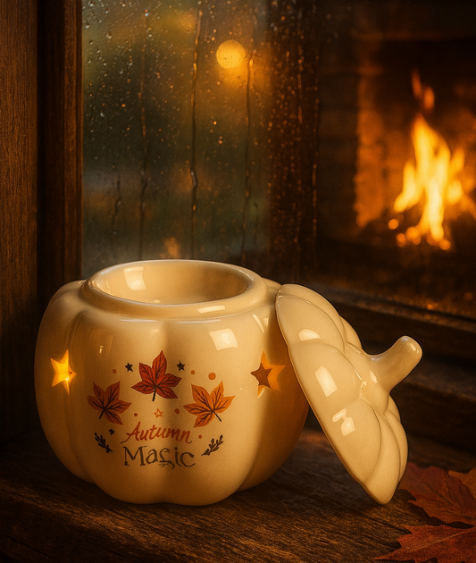 Brûleur Citrouille Blanche – Élégance Parfumée de l’Automne | PRÉCOMMANDE