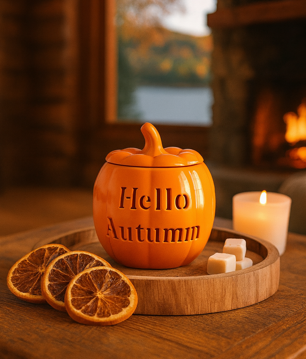 Brûleur Citrouille “Hello Autumn” – L’Accolade Parfumée de l’Automne