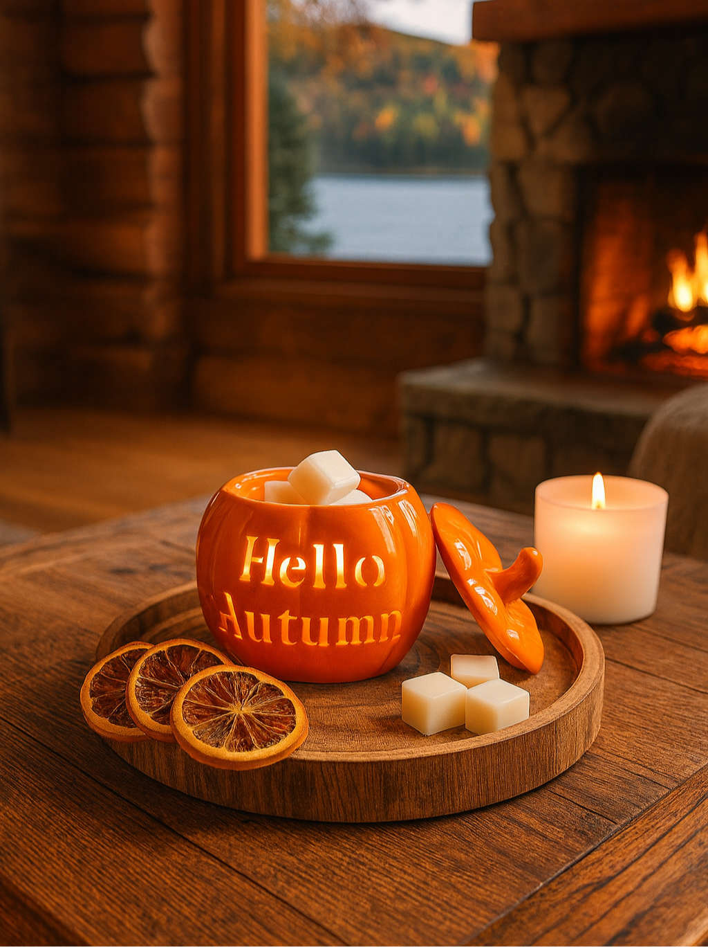 Brûleur Citrouille “Hello Autumn” – L’Accolade Parfumée de l’Automne