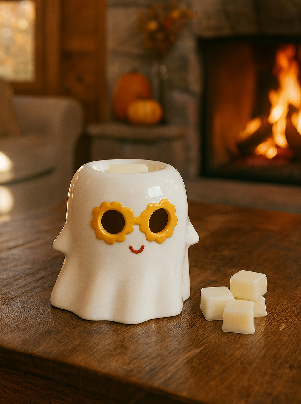 Brûleur Fantôme à Lunettes – Déco Fun & Automnale