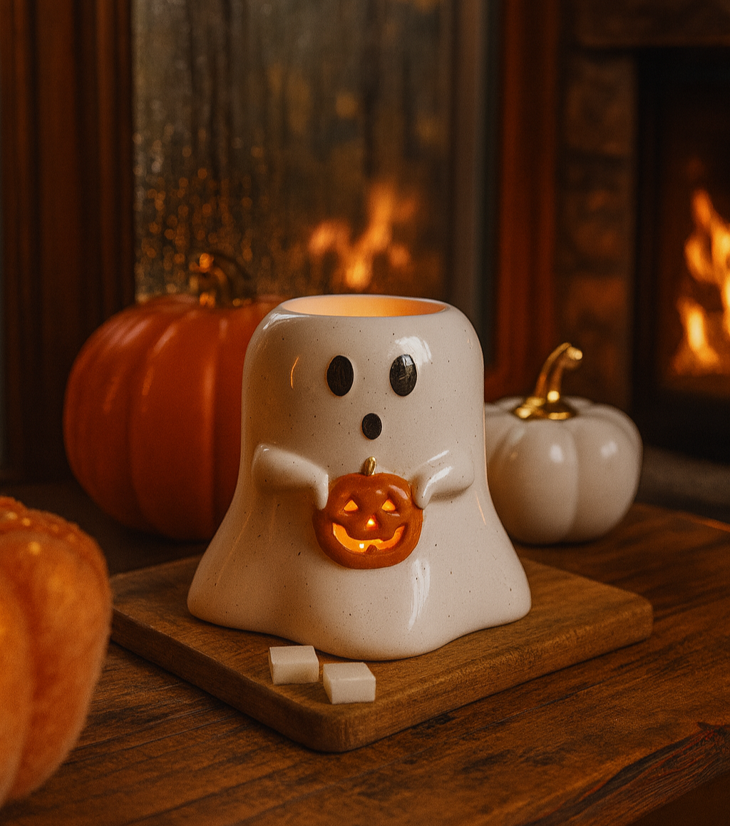 Brûleur Fantôme à la Citrouille – L’Âme Parfumée de l’Automne