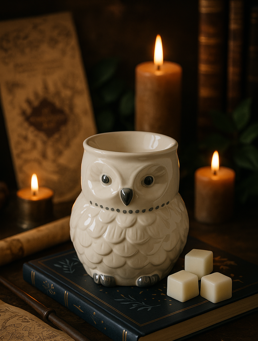 Brûleur Hibou Irisé – Aux Reflets Magiques et Envoûtants