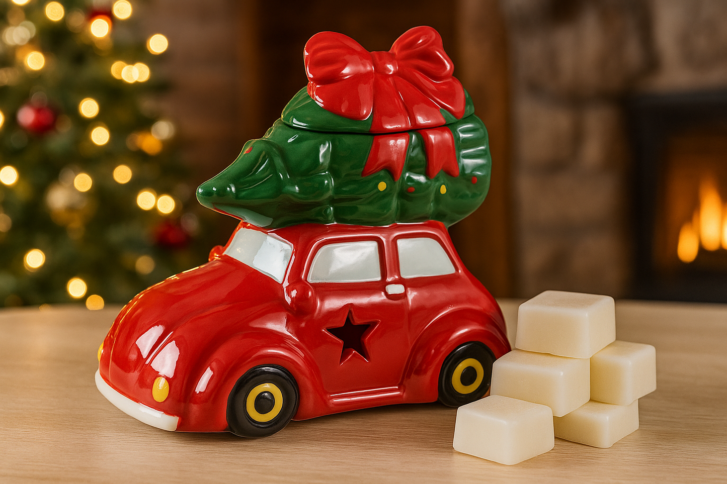 Brûleur Voiture Festive  – En Route pour Noël