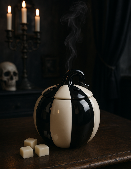 Brûleur à fondant “Citrouille rayée gothique”