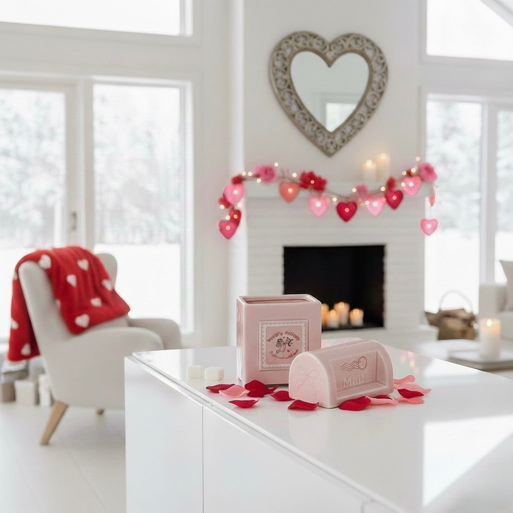 Brûleur à fondants “Cupidon’s Mail” – Rose poudré & douceur romantique