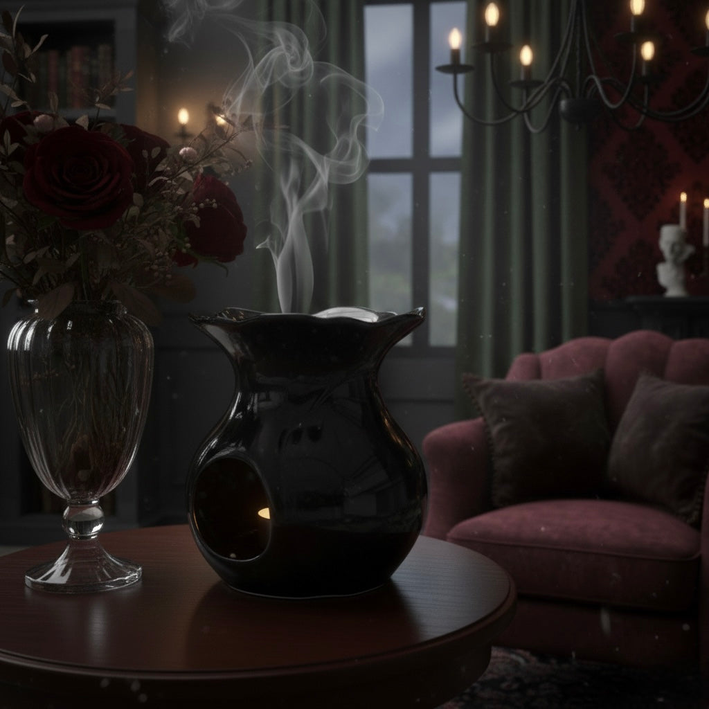 Brûleur à fondants “Midnight Rose”” – Élégance Mystique - PRÉCOMMANDE