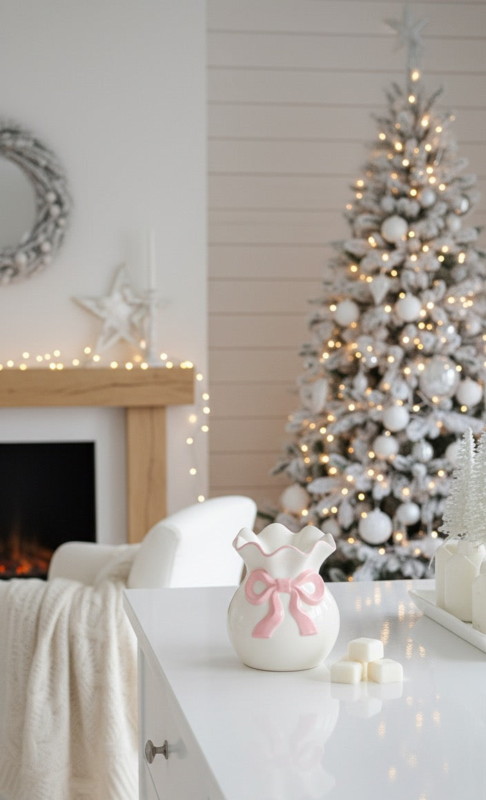 Brûleur à fondants “Sweet Bow” – Douceur poudrée & charme hivernal