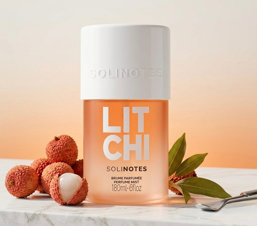 Brume Parfumée LITCHI –  Fabriqué en France – SOLINOTES – (180ml) PRÉCOMMANDE