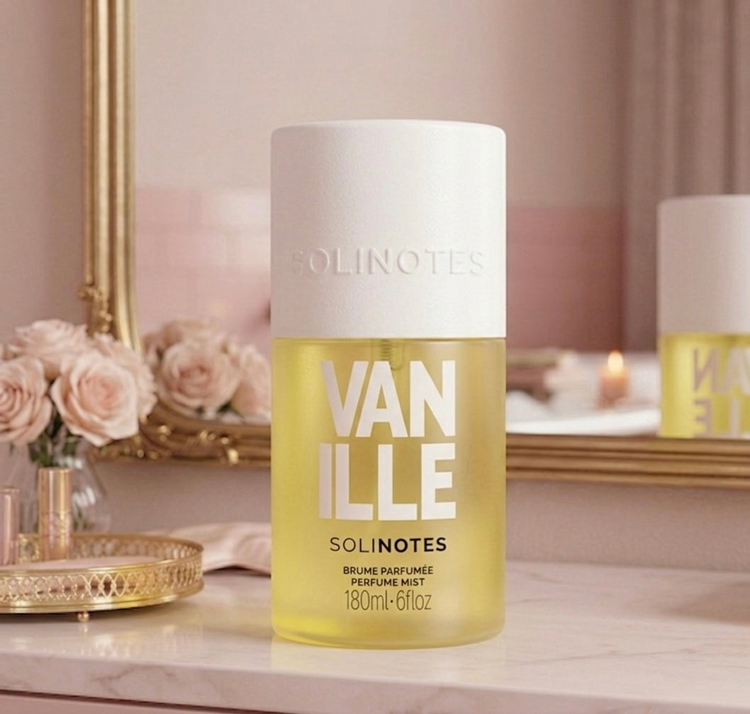 Brume Parfumée VANILLE –  Fabriqué en France – SOLINOTES – (180ml)