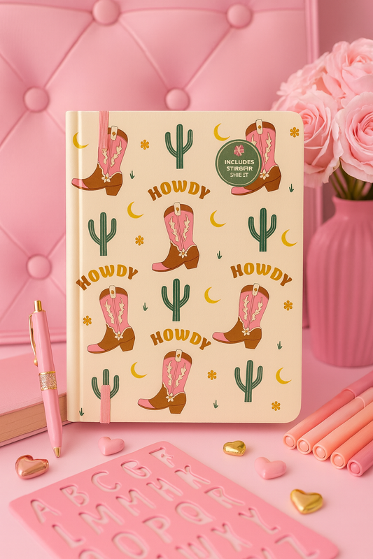 Carnet A5 - « Yeehaw Energy » – Notes d’une cowgirl moderne