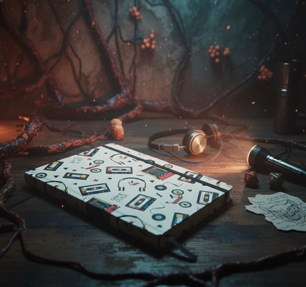 Carnet A5 “Hawkins Retro Notes” – Enquêtes secrètes & vibes authentiques des années 80 - PRÉCOMMANDE