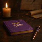 Carnet “Book of Spells” Violet  – ÉDITIO, MAGIQUE