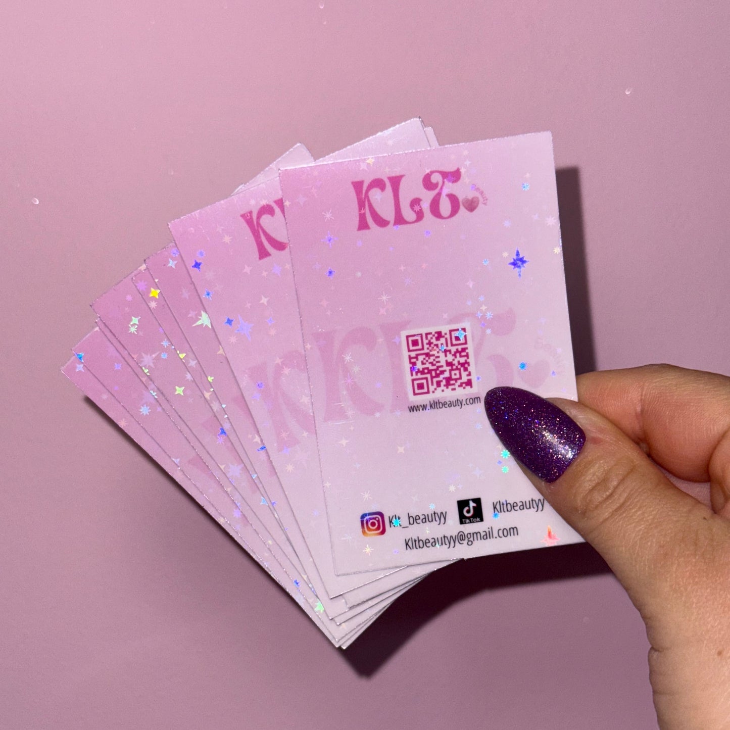 Cartes de visite STANDARD - Avec ou Sans Effet holographique - Avec QR code