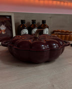 Cocotte Citrouille Bordeaux - Fonte émaillée durable - 2 L - PRÉCOMMANDE - Édition Limitée