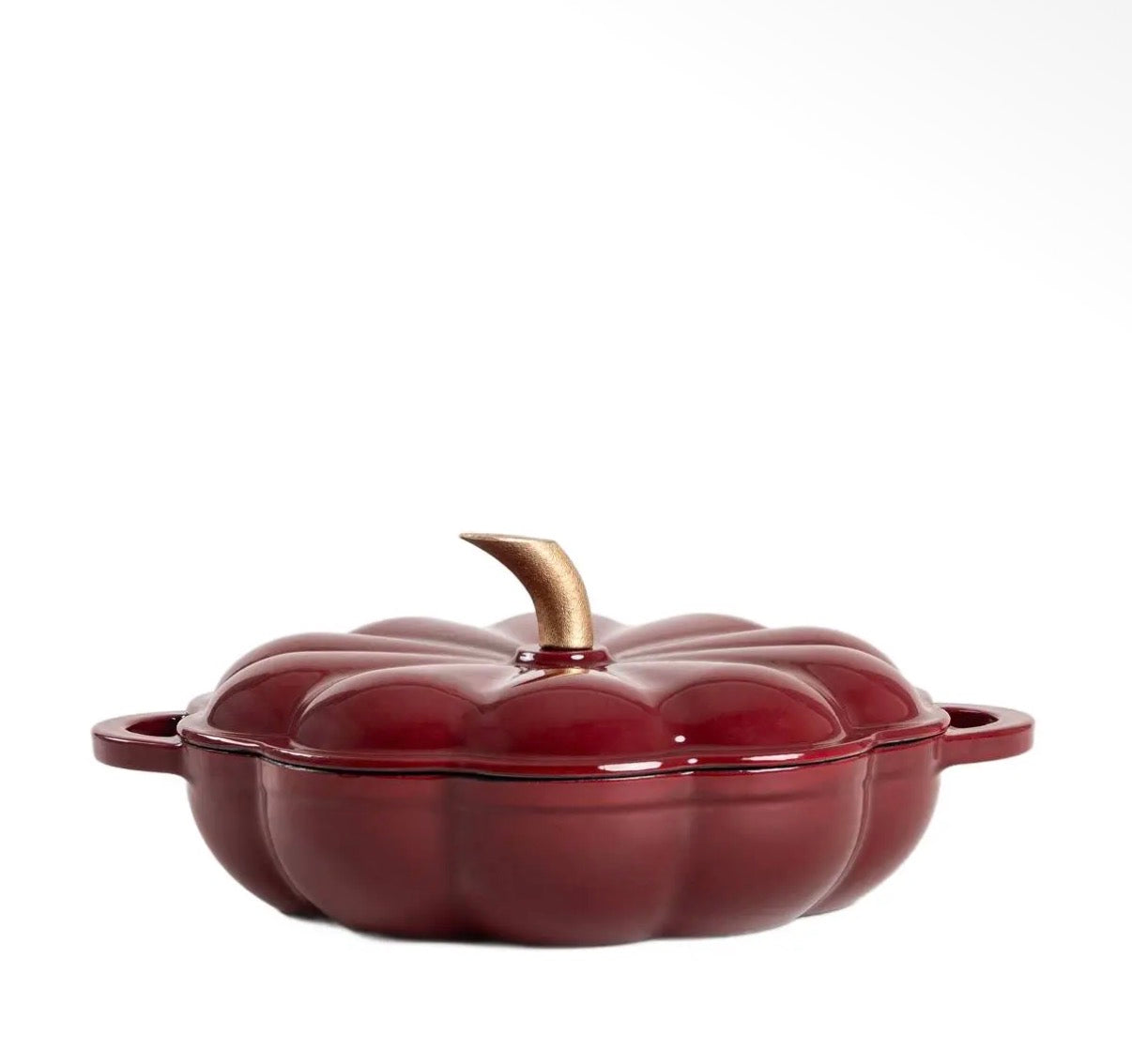 Cocotte Citrouille Bordeaux - Fonte émaillée durable - 2 L - PRÉCOMMANDE - Édition Limitée
