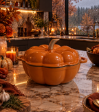 Cocotte Citrouille Orange - Fonte emaillée durable - 1,7L  - Édition limitée