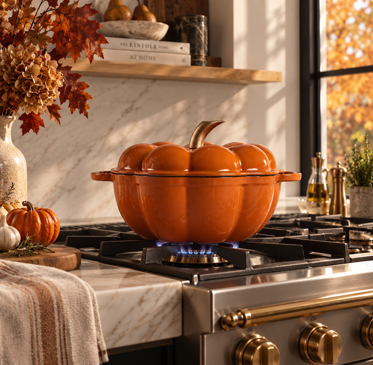 Cocotte Citrouille Orange - Fonte emaillée durable - 1,7L - PRÉCOMMANDE - Édition limitée