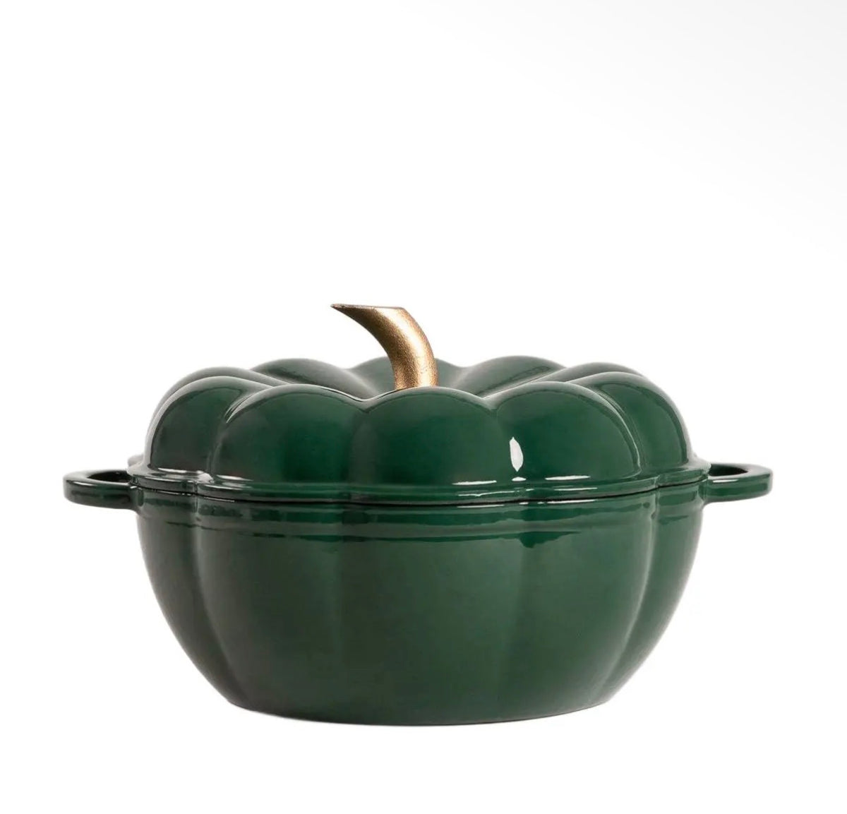 Cocotte Citrouille Vert Forêt - Fonte émaillée durable - 3 L - PRÉCOMMANDE - Édition Limitée