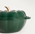 Cocotte Citrouille Vert Forêt - Fonte émaillée durable - 3 L - PRÉCOMMANDE - Édition Limitée