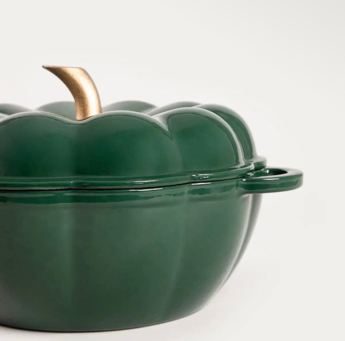 Cocotte Citrouille Vert Forêt - Fonte émaillée durable - 3 L - PRÉCOMMANDE - Édition Limitée