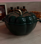 Cocotte Citrouille Vert Forêt - Fonte émaillée durable - 3 L - Édition Limitée