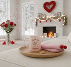 Coffret Cocooning “Cupid’s Café” – Tasse, Chaussettes & Cuillère Dorée –  350ml