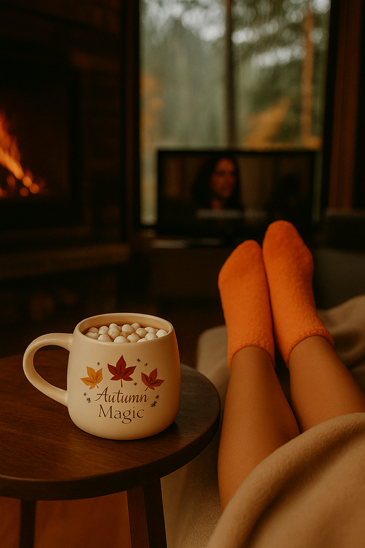 Coffret Cosy Automne – Mug Autumn Magic + Chaussettes Douillettes | 380ml - PRÉCOMMANDE