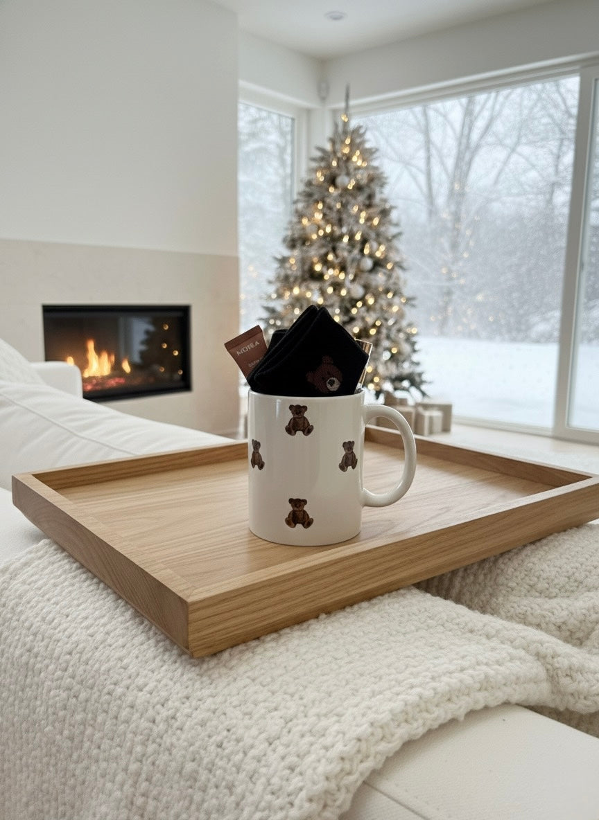 Coffret Douceur d'hiver –  Mug Ourson & Instants Gourmands – Edition Noël