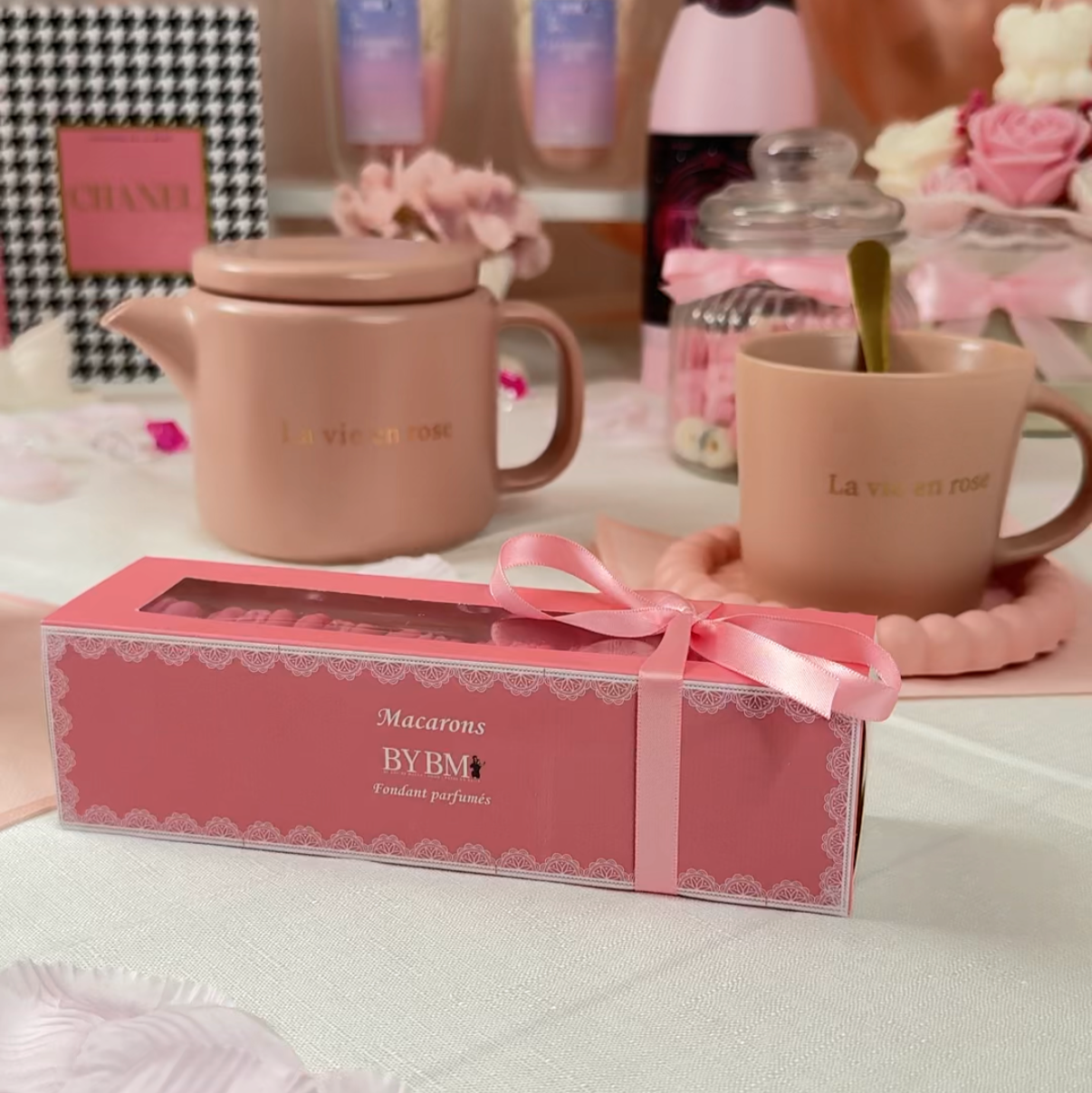 Coffret fondant parfumés Macarons - 8 fondants - Sans CMR ni Phtalates - Senteur au choix - (140g) - ÉDITION DOUCEUR GIRLY