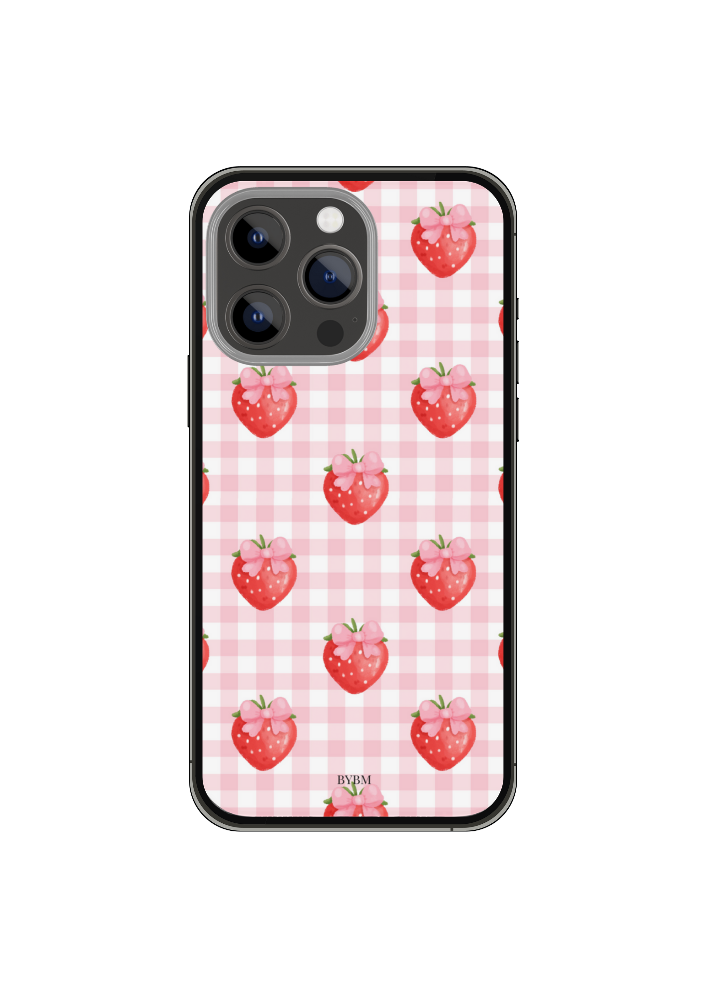 Coque de téléphone avec motif fraises – Protection résistante et design fruité tendance.