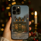 Coque de Téléphone Book Store at Christmas – Sublimé à la main - Édition Noël