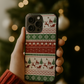 Coque de Téléphone Christmas Sweater – Sublimé à la main - Édition Noël