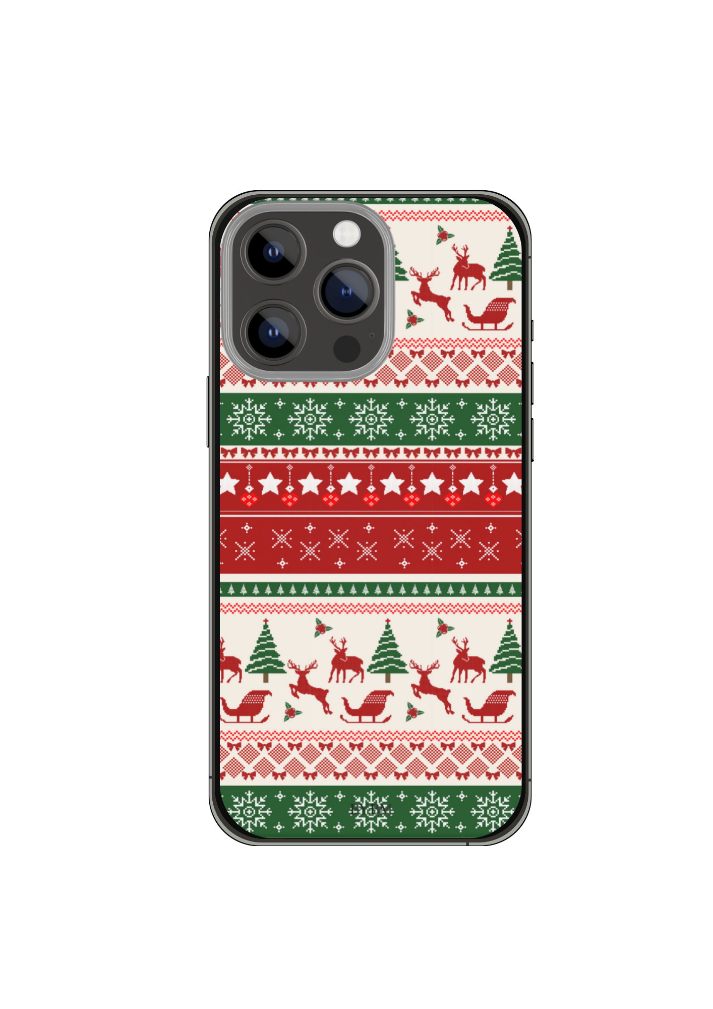 Coque de Téléphone Christmas Sweater – Sublimé à la main - Édition Noël
