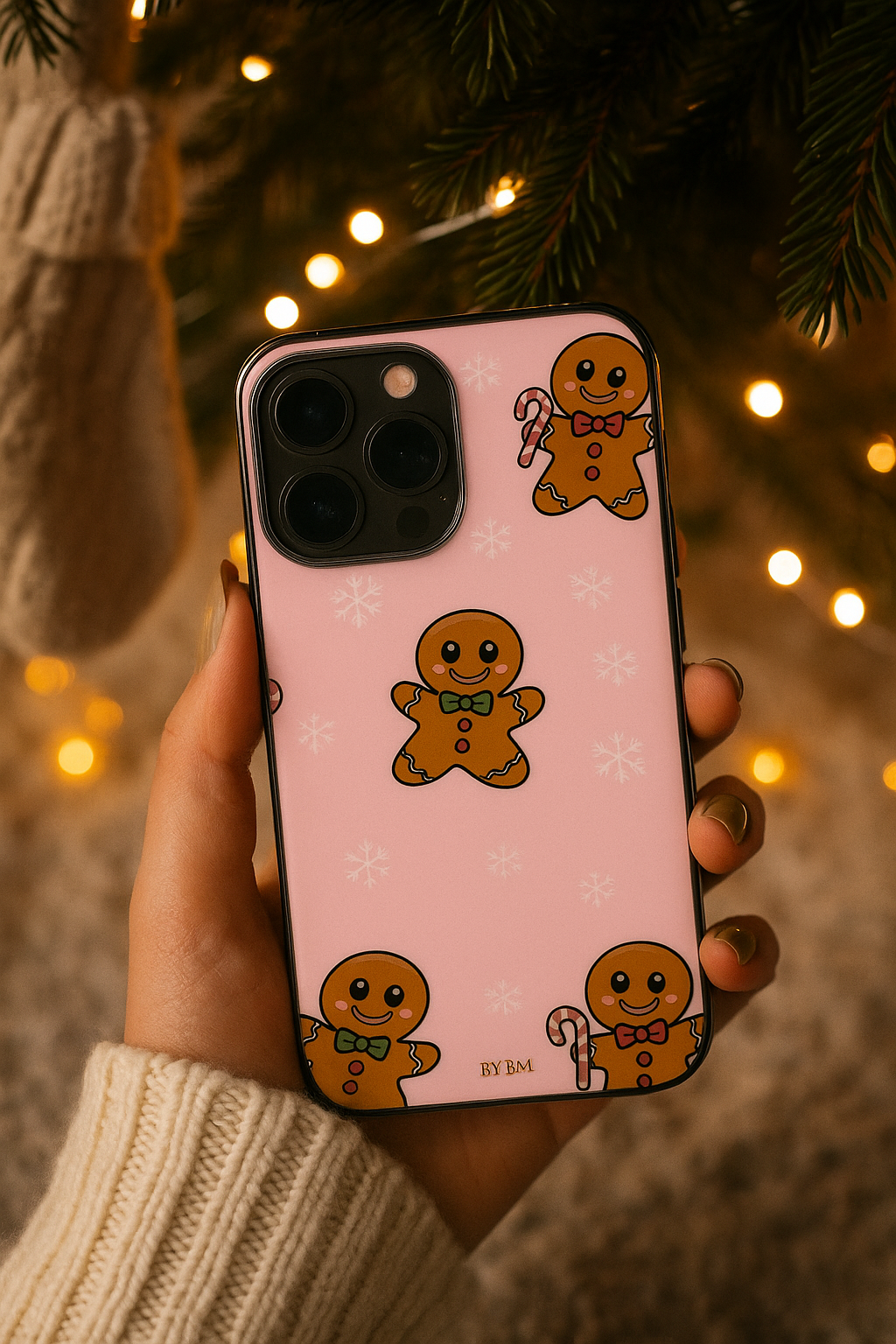 Coque de Téléphone Gingerbread Mood – Sublimé à la main - Édition Noël