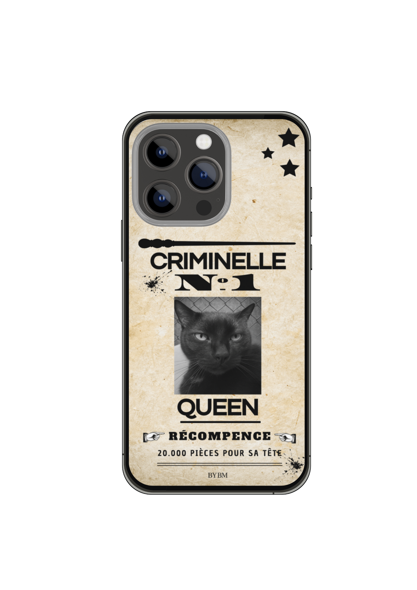 Coque de Téléphone  – Sublimé à la main - Avis de recherche n°1