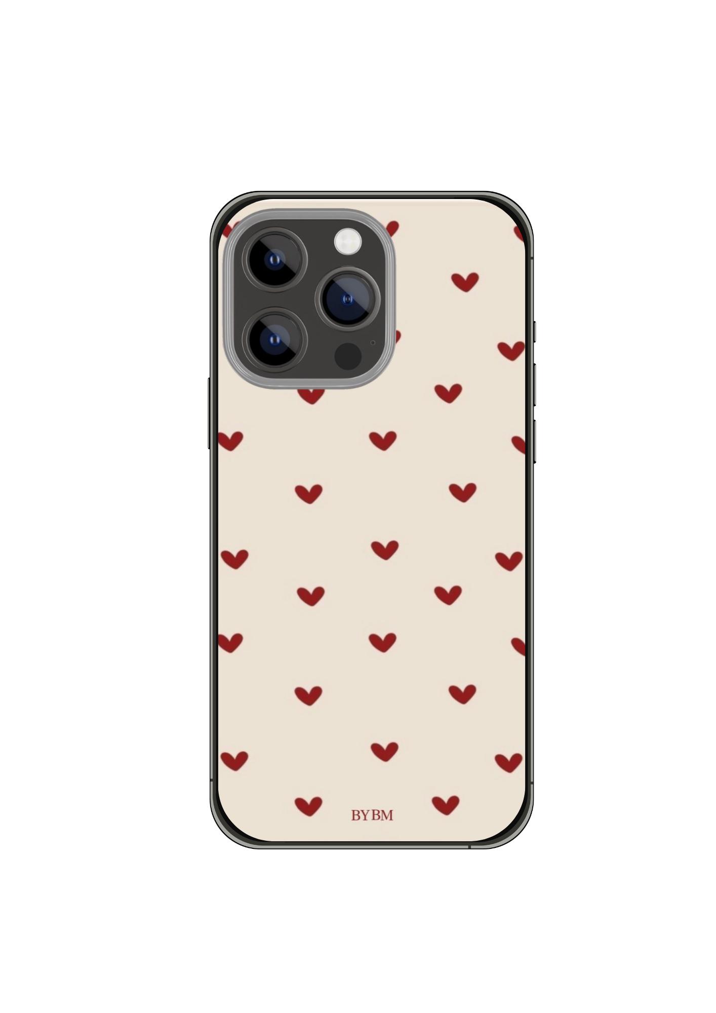 Coque de Téléphone  – Sublimé à la main - « Lovestruck Cream »