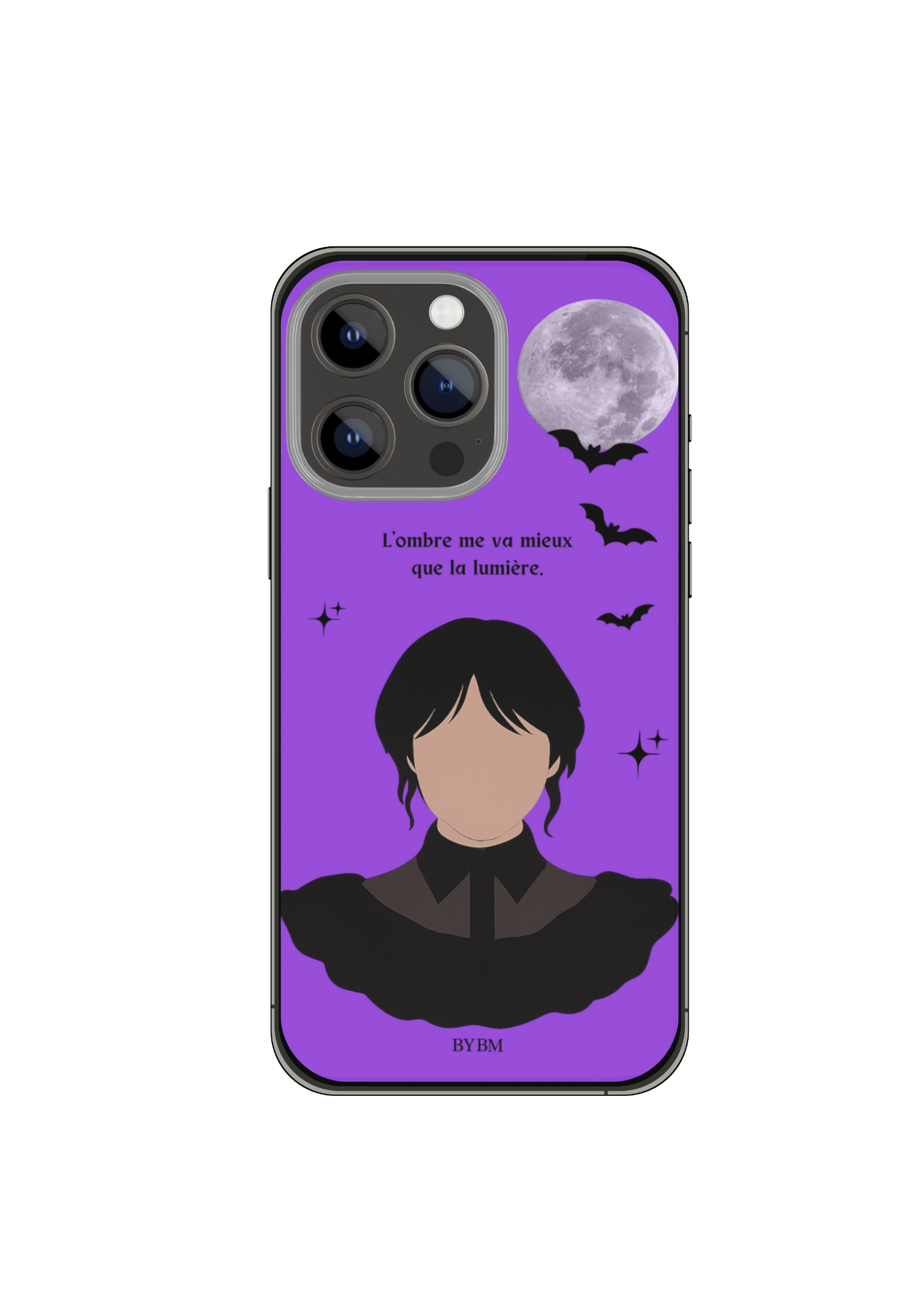Coque de Téléphone  – Sublimé à la main - Mercredi Addams