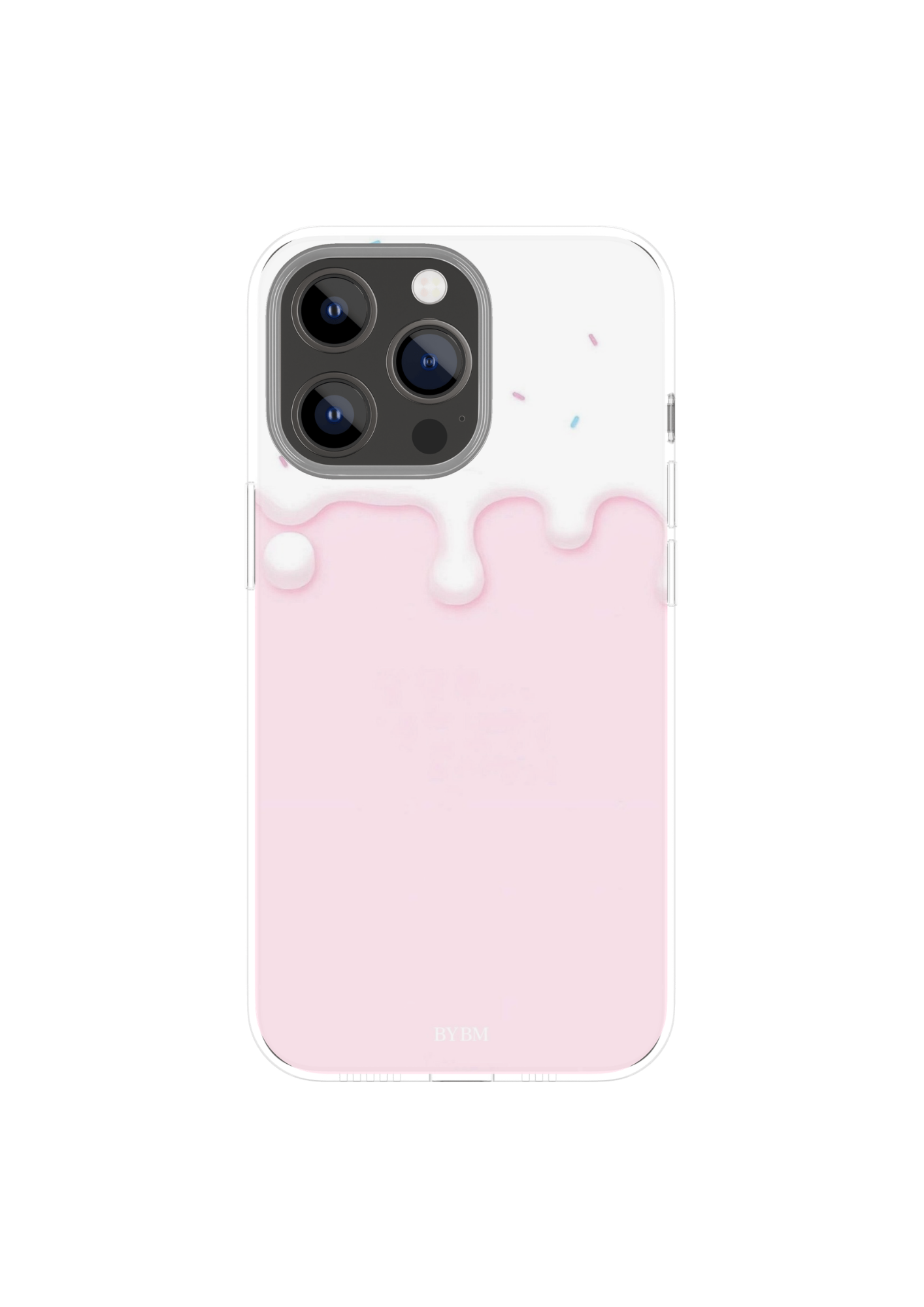 Coque de Téléphone  – Sublimé à la main - «  Pink Ice Cream Drip  »