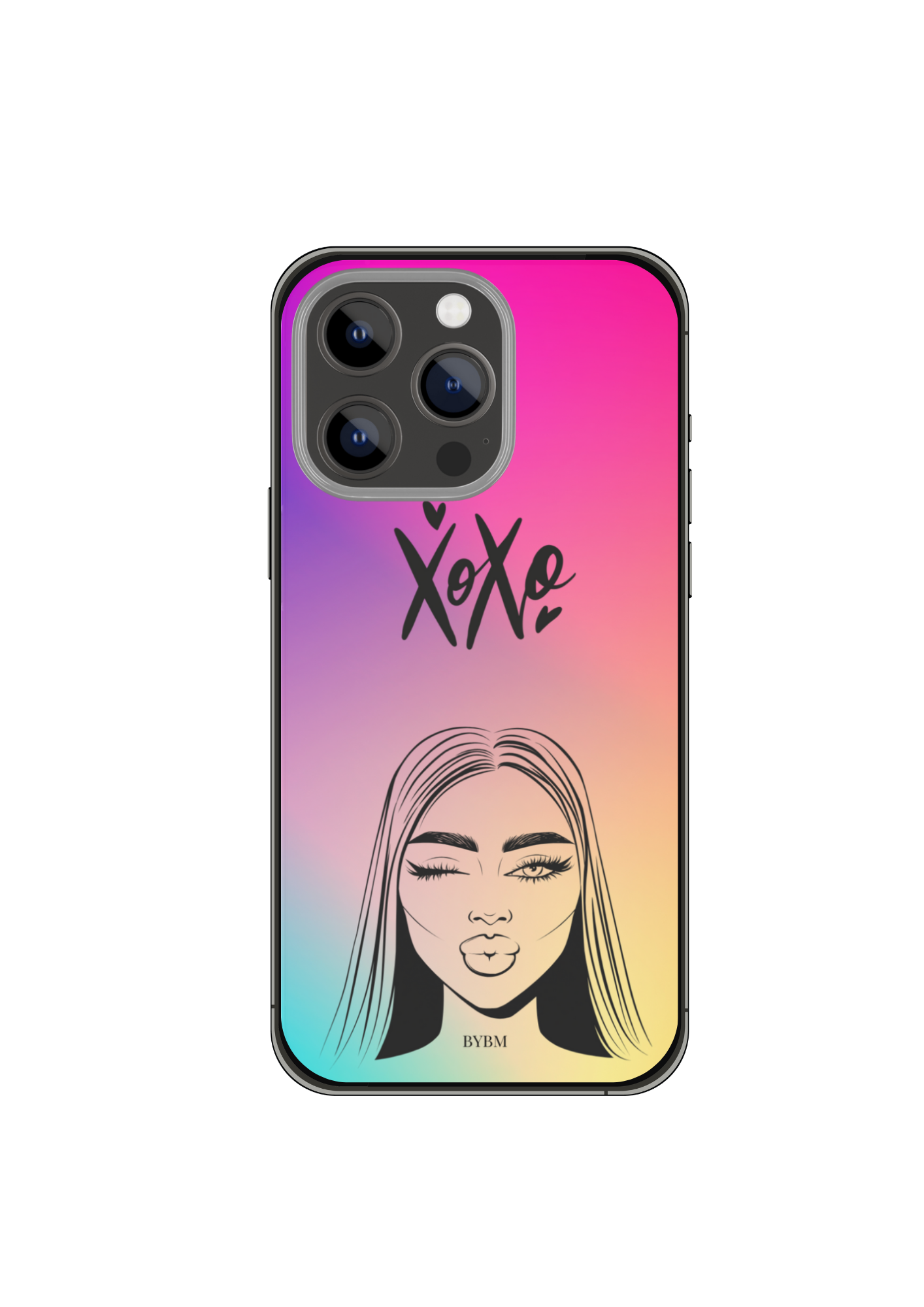 Coque de Téléphone  – Sublimé à la main - XOXO
