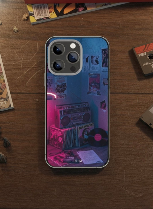 Coque de téléphone “ Down Mixtape” — rétro mystique – Sublimé à la main - Édition entre deux mondes