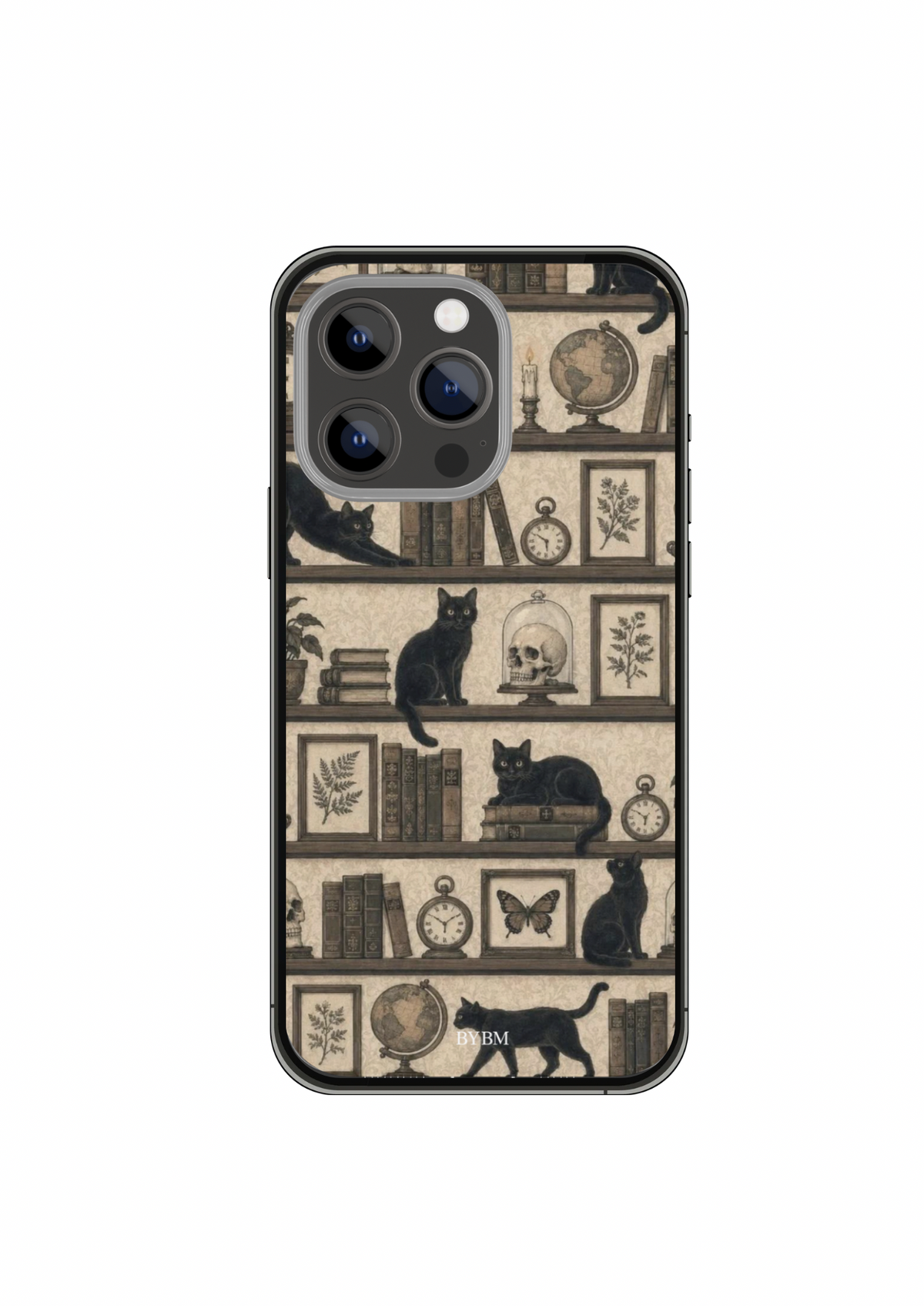 Coque de téléphone « Midnight Library » — Quand le mystère s’invite entre les pages.