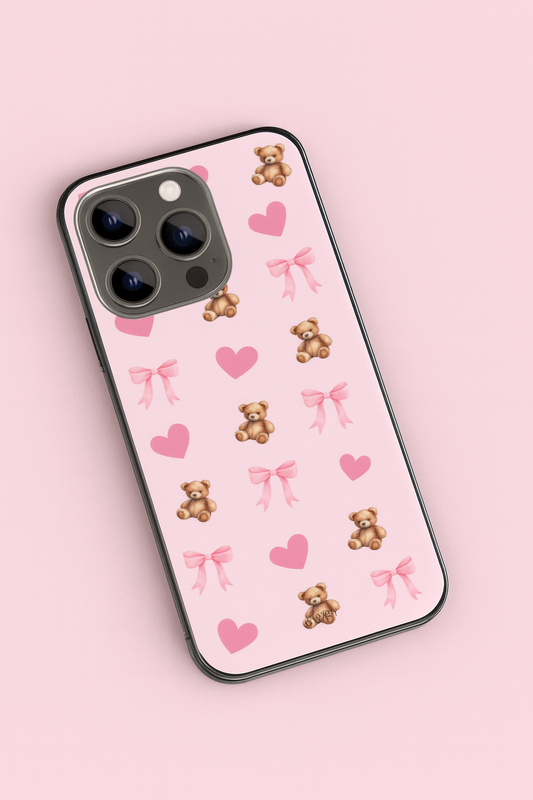 Coque de téléphone avec Ourson & Noeud