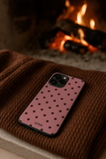 Coque de Téléphone  – Sublimé à la main - « Polka pink » — Subtile, féminine & chic