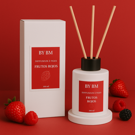 Diffuseur à Tiges - Senteur Frutos rojos - 100ml - Sans Alcool