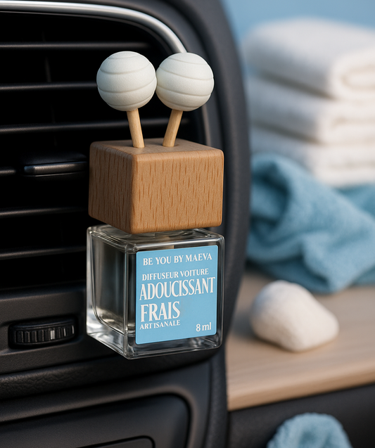 Diffuseur à voiture - Senteur Adoucissant - 8ml - Sans Alcool