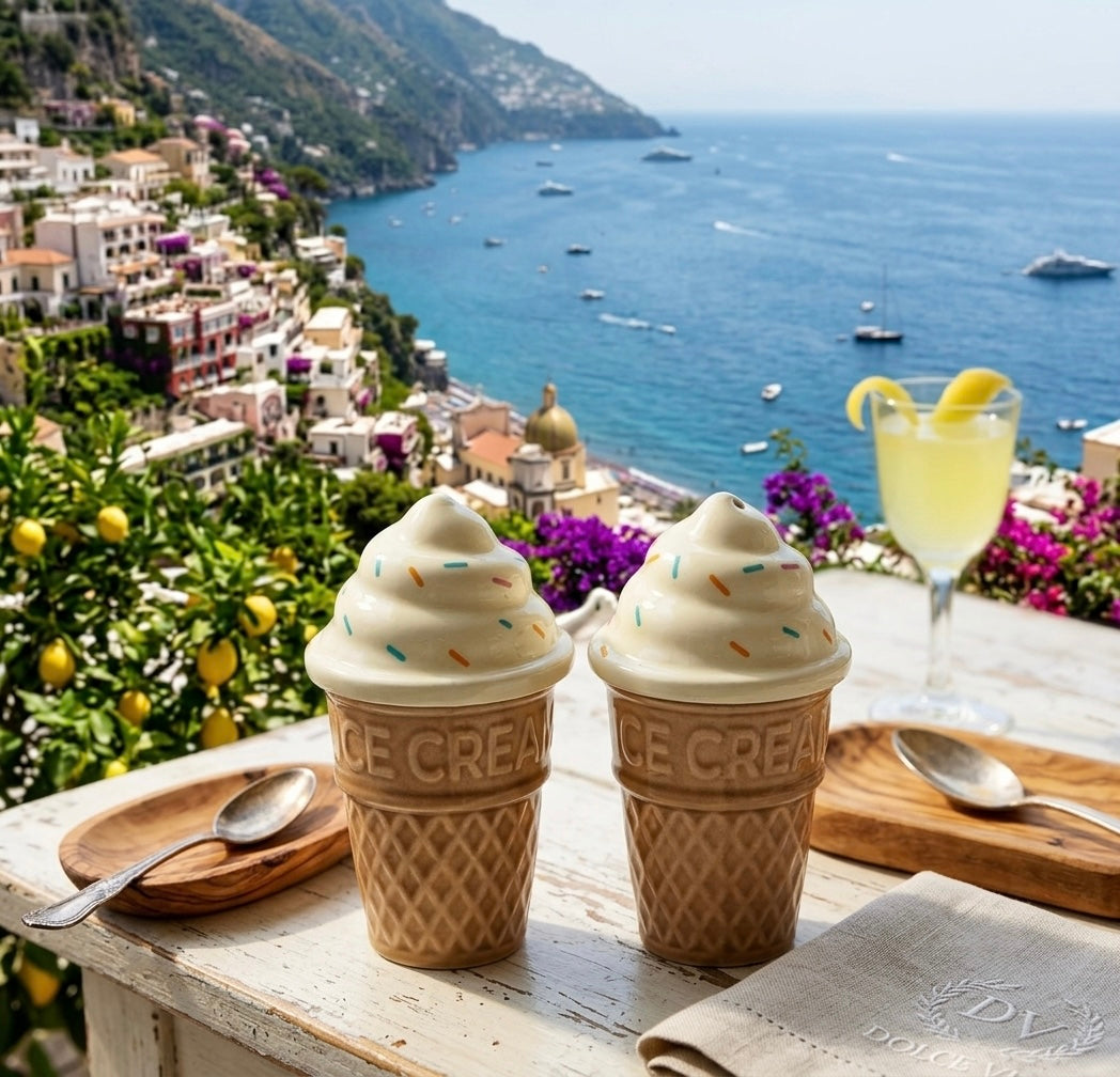 Ensemble Salière et Poivrière en Céramique – Gelato & Dolce Vita -  ÉDITION DOLCE VITA COLLECTION EPHÉMERE